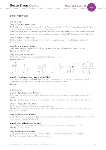 Video: Wege (zu Lektion 22-24)
