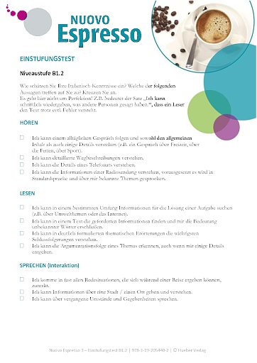 Test zur Selbsteinschätzung