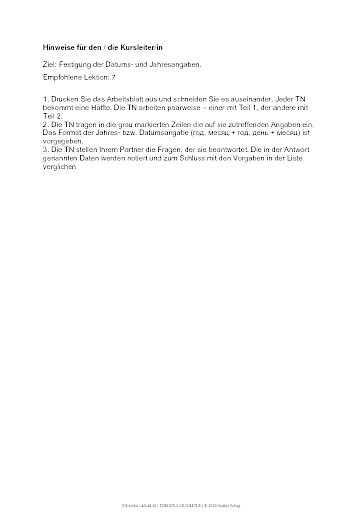 Frage-Antwort-Spiel (Lektion 7)