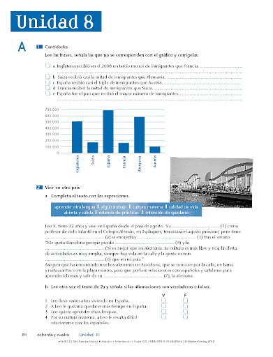Arbeitsbuch, Unidad 8