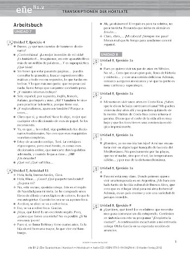 Arbeitsbuch: Transkriptionen