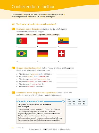 Lektion 2: Conhecendo-se melhor