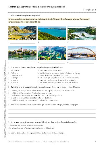 Le Rhin qui autrefois séparait et aujourd’hui rapproche