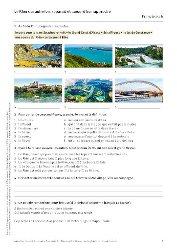 Le Rhin qui autrefois séparait et aujourd’hui rapproche