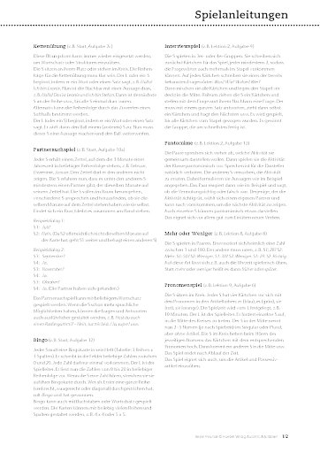 Spielanleitungen