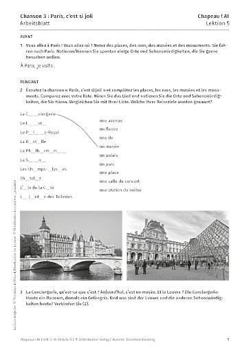 Chanson 3 : Paris, c'est si joli