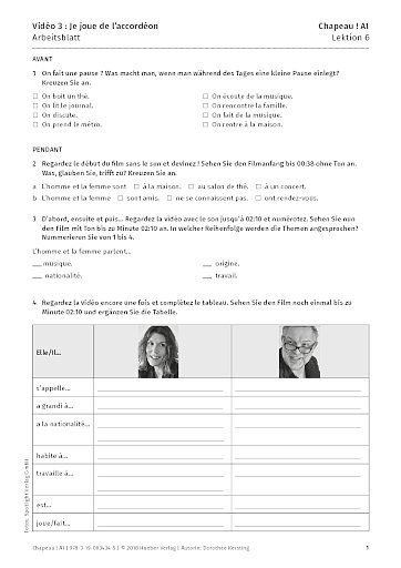 Vidéo 3 : Je joue de l'accordéon