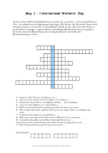 May 1 – International Workers' Day