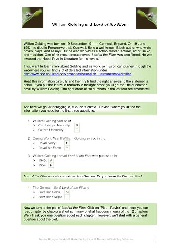 William Golding and Lord of the Flies