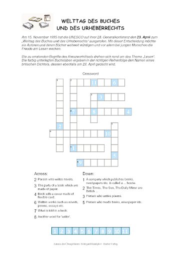 23. April: Welttag des Buches und des Urheberrechts