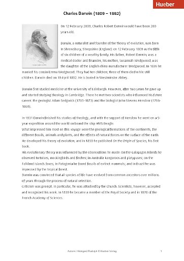 Charles Darwin (1809 - 1882)