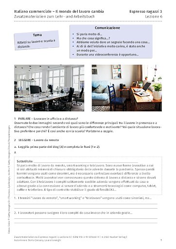 Zusatzmaterial zu Espresso ragazzi 3