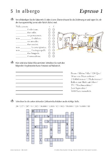 Arbeitsblätter zu den Lektionen 5 und 6