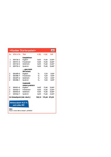 "Hueber Starterpaket"