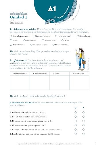 Arbeitsblatt – zuhause