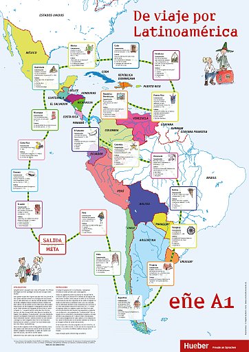 Landkarte Lateinamerika