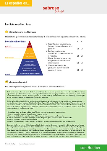 La dieta mediterránea