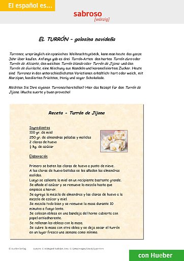 El Turrón – golosina navideño