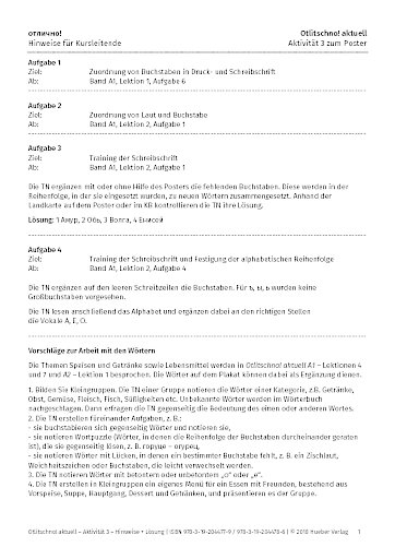 Unterrichtsposter - Aktivität 3