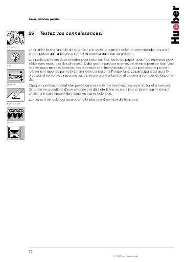 Testez vos connaissances !