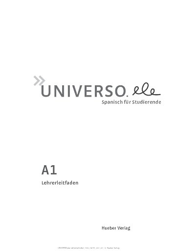 Lehrerleitfaden und Lösungen – Kursbuchteil