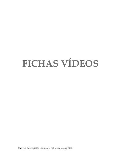 Kopiervorlage Videos A1