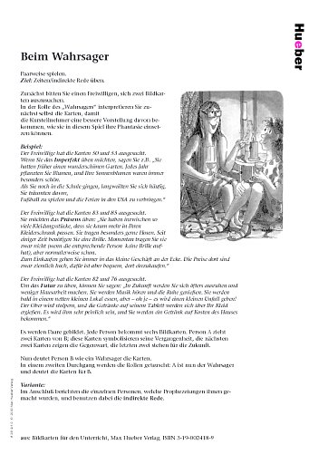 Spielanleitung zum Wahrsagerspiel