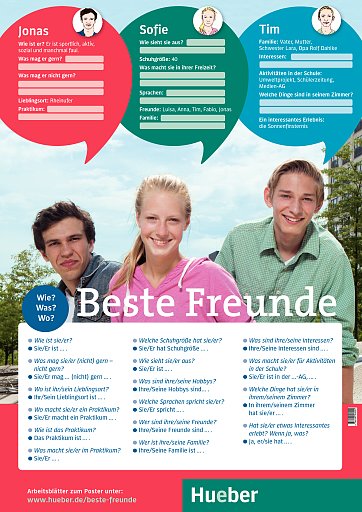 Poster Beste Freunde: Jonas, Sofie, Tim
