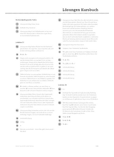 L&ouml;sungsschl&uuml;ssel Kursbuch