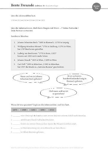 Kopiervorlage Lektion 36