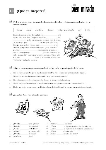 Übungsblätter zu Lektion 11 und 12