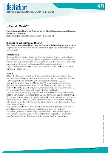 „Hörst du Musik?“