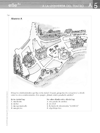 A la izquierda del teatro