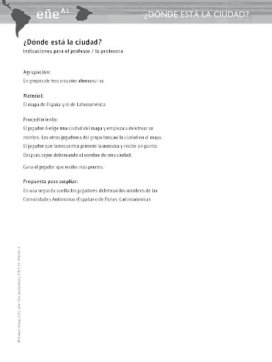 ¿Dónde está la ciudad? 