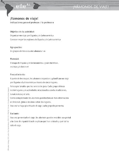 ¡Vámonos de viaje!