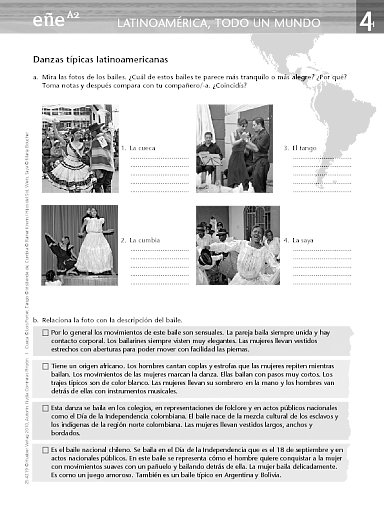 Latinoamérica – todo un mundo: Danzas típicas latinoamericanas