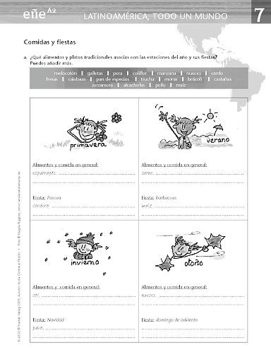 Latinoamérica – todo un mundo: Comidas y fiestas