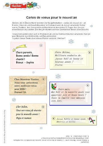 Cartes de voeux pour le nouvel an