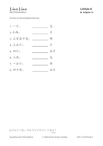 Rechenaufgaben zu den Gewichtseinheiten