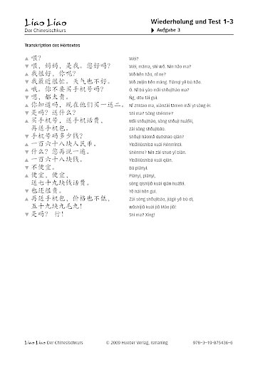 Wiederholung und Test 1–3: 