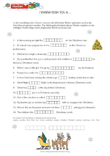 I wanna wish you a ...