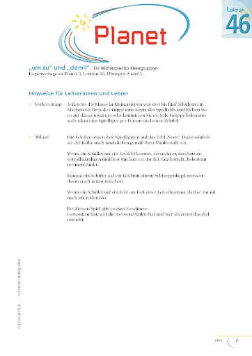 „um zu“ und „damit“