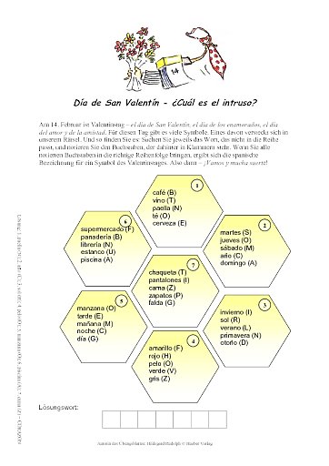 Día de San Valentín - ¿Cuál es el intruso?