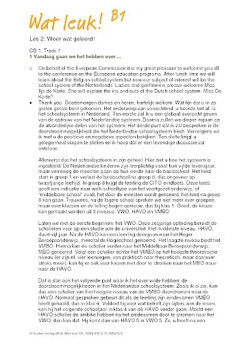 Les 2: Weer wat geleerd!