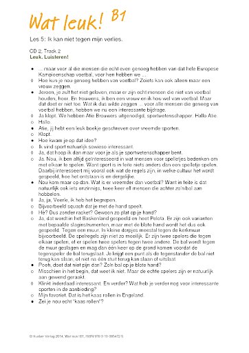 Les 5: Ik kan niet tegen mijn verlies.