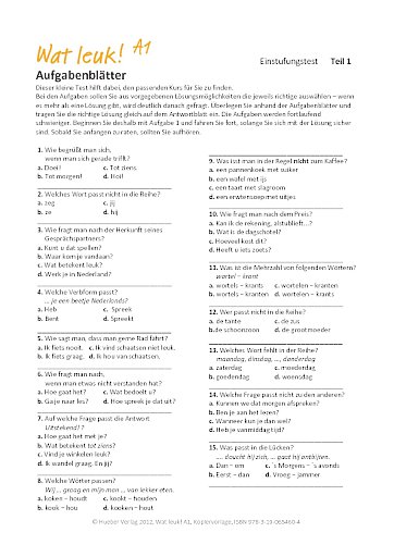 Wat leuk! A1 - Einstufungstest